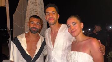 محمد صلاح يشارك في عقد قران مصطفى شوبير بالساحل الشمالي بعدسة الكاميرا