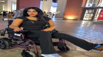 نرمين ماهر تظهر على كرسي متحرك بعد تعرضها لإصابة في قدمها