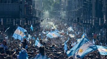 هتافات جماهير الأرجنتين أثناء نشيد إنجلترا تثير جدلاً واسعاً في نصف نهائي المونديال