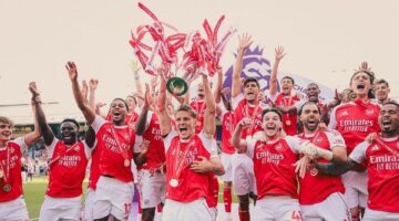 أرسنال يتوج بلقب كأس الدرع الخيرية عقب فوزه على مانشستر سيتي بثلاثية