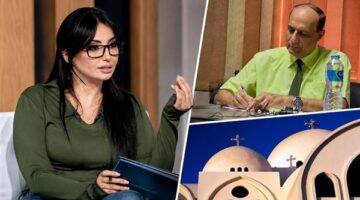 دينا المصري تعتذر للمسيحيين بعد بلاغ نجيب جبرائيل وتعليق نادر شكري المصور