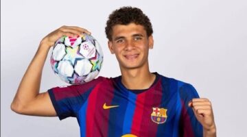 حمزة عبد الكريم يستعد للمشاركة مع برشلونة في دوري أبطال أوروبا بجلسة تصوير