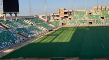 تطورات متسارعة في أعمال بناء استاد النادي المصري الجديد بمدينة بورسعيد