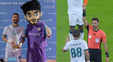 عبد الإله المالكي يهاجم حكم مباراة الدرعية بعد طرده أمام الاتحاد